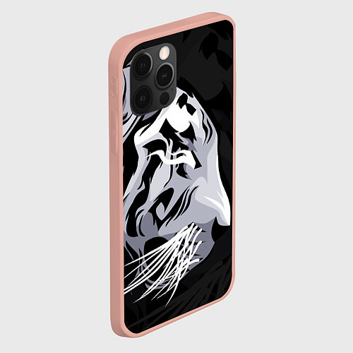 Чехол iPhone 12 Pro Max 2022 Год тигра / 3D-Светло-розовый – фото 2