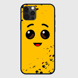 Чехол для iPhone 12 Pro Max FORTNITE BANANA FACE ФОРТНАЙТ БАНАН, цвет: 3D-черный