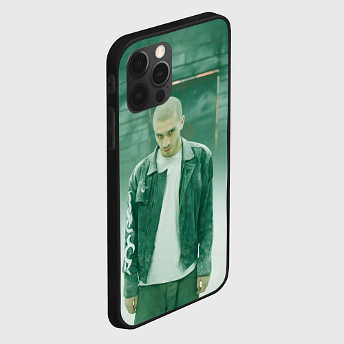 Чехол iPhone 12 Pro Max Хаски в комнате / 3D-Черный – фото 2