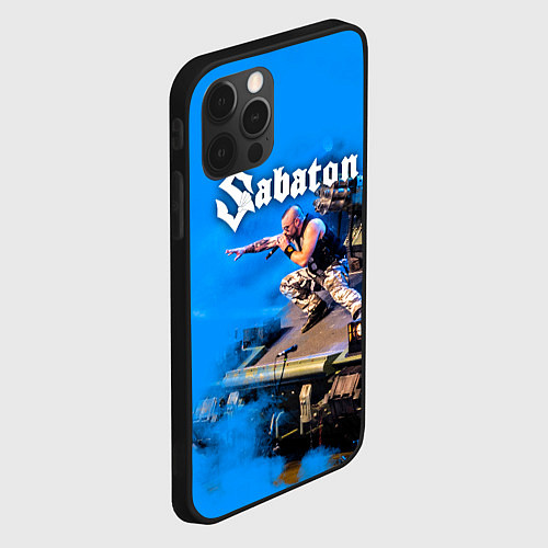 Чехол iPhone 12 Pro Max Йоаким Броден на танке Sabaton / 3D-Черный – фото 2