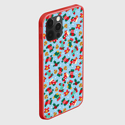Чехол для iPhone 12 Pro Max Christmas Background, цвет: 3D-красный — фото 2
