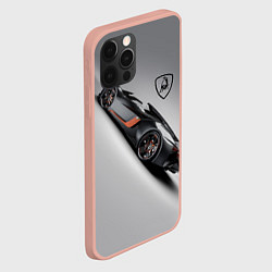 Чехол для iPhone 12 Pro Max Lamborghini - не для всех!, цвет: 3D-светло-розовый — фото 2