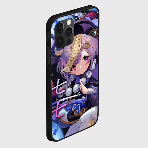 Чехол iPhone 12 Pro Max Genshin Impact: Qiqi / 3D-Черный – фото 2