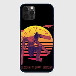 Чехол для iPhone 12 Pro Max Chainsaw Man Человек-бензопила нападает, цвет: 3D-черный