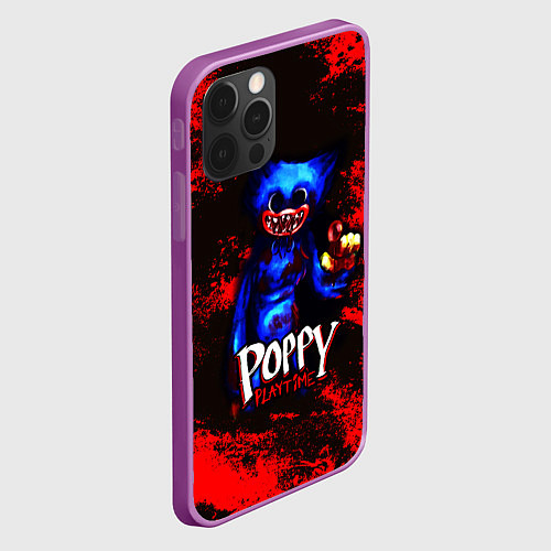 Чехол iPhone 12 Pro Max Poppy Playtime: Bloodrage / 3D-Сиреневый – фото 2