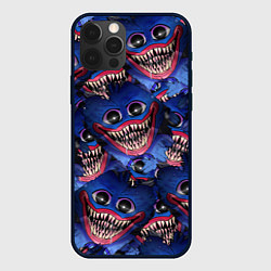 Чехол для iPhone 12 Pro Max Huggy Wuggy: Pattern Face, цвет: 3D-черный