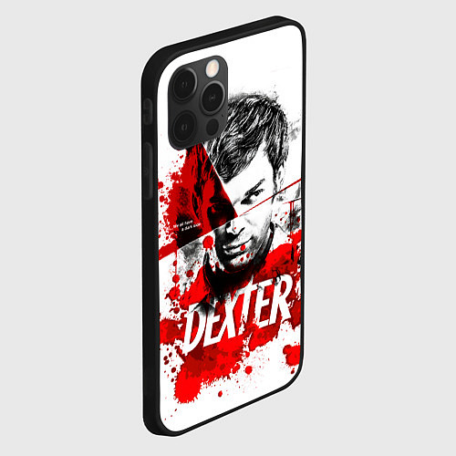 Чехол iPhone 12 Pro Max Декстер Морган портрет / 3D-Черный – фото 2