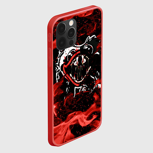 Чехол iPhone 12 Pro Max Poppy Playtime: Flame Fire / 3D-Красный – фото 2