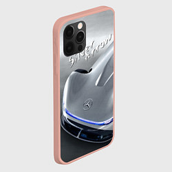 Чехол для iPhone 12 Pro Max Mercedes-Benz EQ Silver Arrow Concept, цвет: 3D-светло-розовый — фото 2