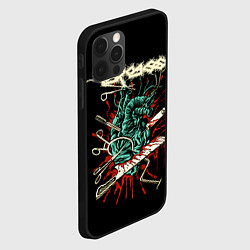 Чехол для iPhone 12 Pro Max Carcass, цвет: 3D-черный — фото 2