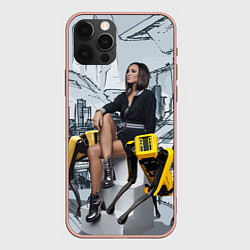 Чехол для iPhone 12 Pro Max Olga Buzova in the future 2028, цвет: 3D-светло-розовый