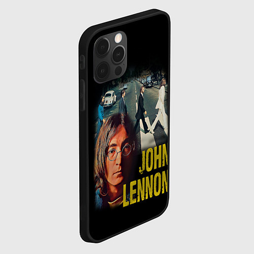 Чехол iPhone 12 Pro Max The Beatles John Lennon / 3D-Черный – фото 2