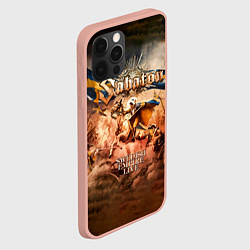 Чехол для iPhone 12 Pro Max Swedish Empire Live - Sabaton, цвет: 3D-светло-розовый — фото 2