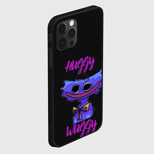 Чехол iPhone 12 Pro Max Poppy Playtime: Huggy / 3D-Черный – фото 2