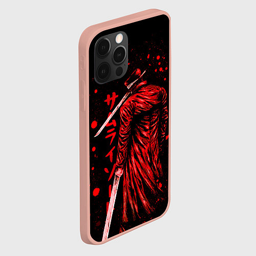 Чехол iPhone 12 Pro Max Katana Man Chainsaw Man / 3D-Светло-розовый – фото 2