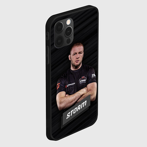 Чехол iPhone 12 Pro Max Александр Storm / 3D-Черный – фото 2