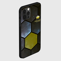 Чехол для iPhone 12 Pro Max JWST space cell theme, цвет: 3D-черный — фото 2