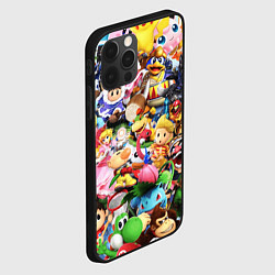 Чехол для iPhone 12 Pro Max SUPER SMASH BROS ГЕРОИ ИГРЫ, цвет: 3D-черный — фото 2