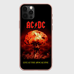 Чехол для iPhone 12 Pro Max Live at the Apocalypse - ACDC, цвет: 3D-светло-розовый