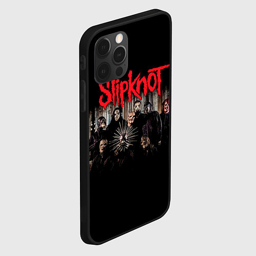 Чехол iPhone 12 Pro Max Slipknot 5: The Gray Chapter / 3D-Черный – фото 2