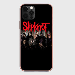 Чехол для iPhone 12 Pro Max Slipknot 5: The Gray Chapter, цвет: 3D-светло-розовый