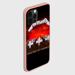 Чехол для iPhone 12 Pro Max Master of Puppets - Metallica, цвет: 3D-светло-розовый — фото 2