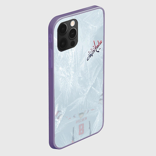 Чехол iPhone 12 Pro Max Washington Capitals Grey Ice theme / 3D-Серый – фото 2