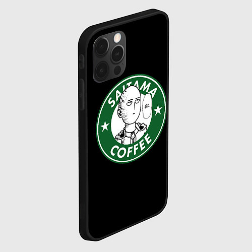 Чехол iPhone 12 Pro Max ONE-PUNCH MAN OK COFFEE / 3D-Черный – фото 2