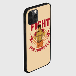 Чехол для iPhone 12 Pro Max FIGHT FOR YOURSELF, цвет: 3D-черный — фото 2