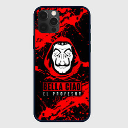 Чехол для iPhone 12 Pro Max БУМАЖНЫЙ ДОМ LA CASA DE PAPEL BELLA CIAO, цвет: 3D-черный