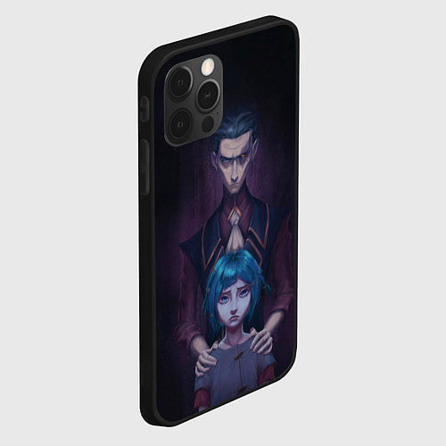 Чехол iPhone 12 Pro Max Джинкс и Силко / 3D-Черный – фото 2