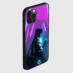 Чехол для iPhone 12 Pro Max LEAGUE OF LEGENDS, ДЖИНКС, цвет: 3D-черный — фото 2