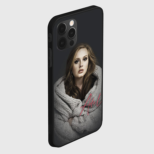 Чехол iPhone 12 Pro Max Фото Адель / 3D-Черный – фото 2