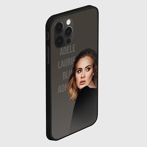 Чехол iPhone 12 Pro Max Взгляд Адель / 3D-Черный – фото 2