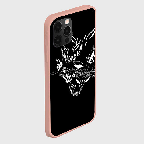 Чехол iPhone 12 Pro Max Drain Face / 3D-Светло-розовый – фото 2