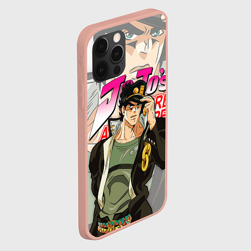 Чехол iPhone 12 Pro Max JOJO BIZARRE ADVENTURE ДЖОДЖО / 3D-Светло-розовый – фото 2