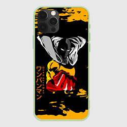 Чехол iPhone 12 Pro Max Сайтама грозит кулаком One Punch-Man