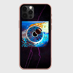 Чехол для iPhone 12 Pro Max P U L S E - Pink Floyd, цвет: 3D-светло-розовый