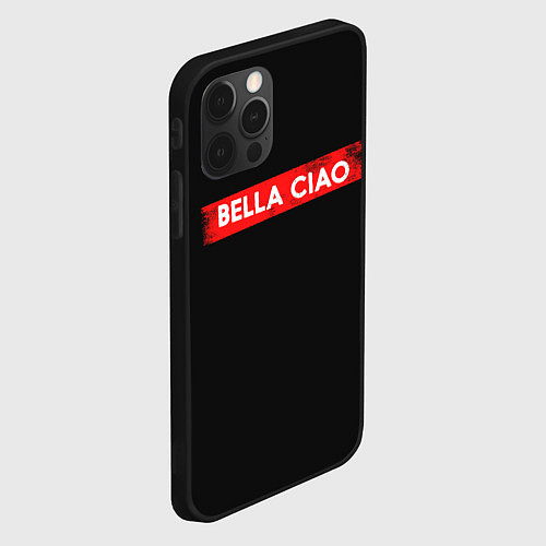 Чехол iPhone 12 Pro Max BELLA CIAO БУМАЖНЫЙ ДОМ / 3D-Черный – фото 2