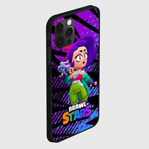 Чехол iPhone 12 Pro Max Лола Brawl stars Игра / 3D-Черный – фото 2