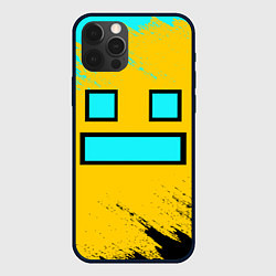 Чехол iPhone 12 Pro Max GEOMETRY DASH SMILE БРЫЗГИ КРАСОК