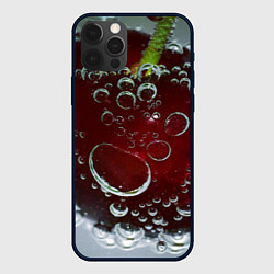 Чехол для iPhone 12 Pro Max Сочная вишня под водой, цвет: 3D-черный