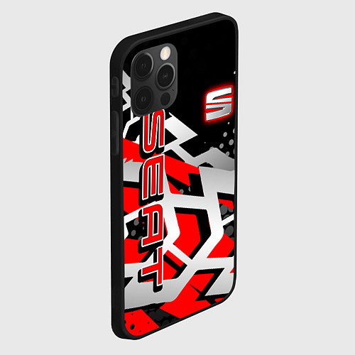 Чехол iPhone 12 Pro Max SEAT СЕАТ / 3D-Черный – фото 2