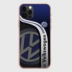 Чехол для iPhone 12 Pro Max Volkswagen Фольксваген, цвет: 3D-светло-розовый