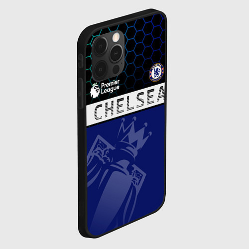 Чехол iPhone 12 Pro Max FC Chelsea London ФК Челси Лонон / 3D-Черный – фото 2