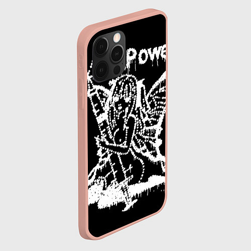 Чехол iPhone 12 Pro Max Drain Power / 3D-Светло-розовый – фото 2