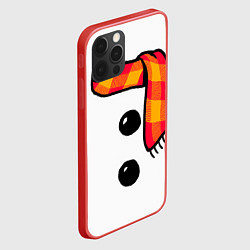 Чехол для iPhone 12 Pro Max Snowman Outfit, цвет: 3D-красный — фото 2