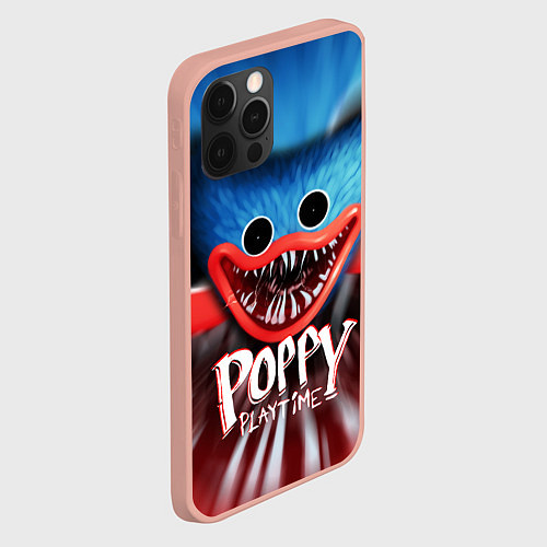 Чехол iPhone 12 Pro Max ХАГИ ВАГИ, Я ТЕБЯ ПОЙМАЛ POPPY PLAYTIME ИГРА / 3D-Светло-розовый – фото 2