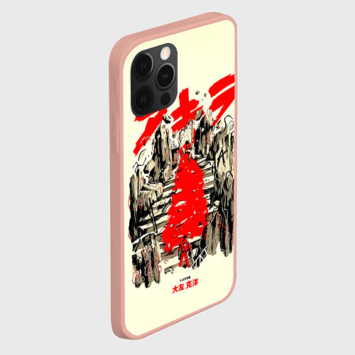 Чехол iPhone 12 Pro Max Akira Акира / 3D-Светло-розовый – фото 2