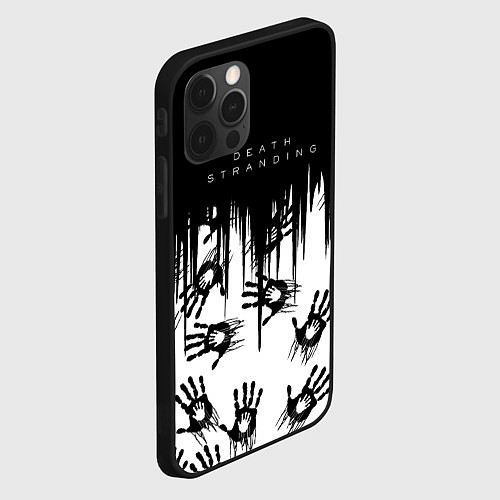 Чехол iPhone 12 Pro Max Death Stranding Отпечаток ладони / 3D-Черный – фото 2